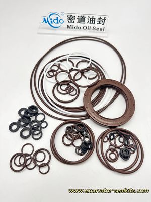 K7V180 Main Hydraulic Pump Seal Kit FKM Viton High Temperature Resistance Standard Black