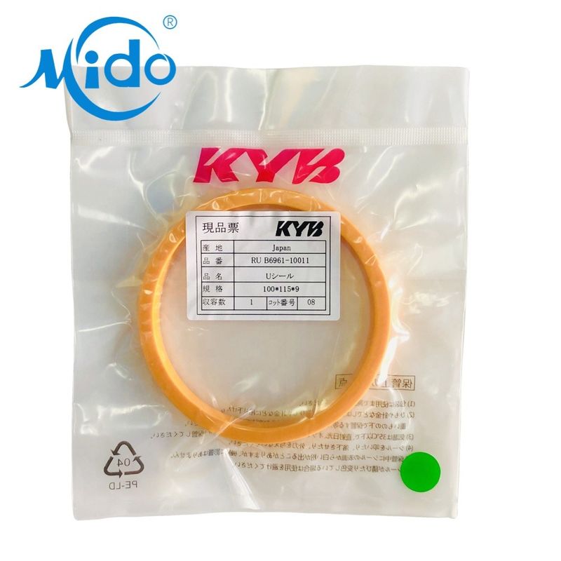 KYB Hydraulic Cylinder Rod Seal 100*115*9 Mm ID * OD * H Excavator Rod Seal Kit