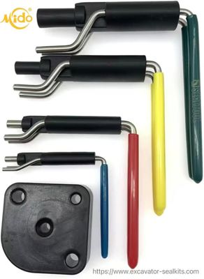 Metal Rubber Seal Tools Professional Hydraulic Seal Installation Kit Convenient Seal Twister Durable Rod Seal Repair Kit