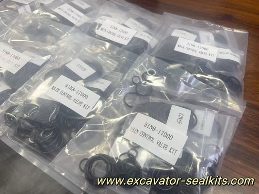 Excavator Hydraulic Oil Seal Kit 31N8-17000 Main Control Valve Kit With High-temperature Resistant