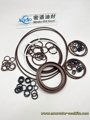K7V180 Main Hydraulic Pump Seal Kit FKM Viton High Temperature Resistance Standard Black