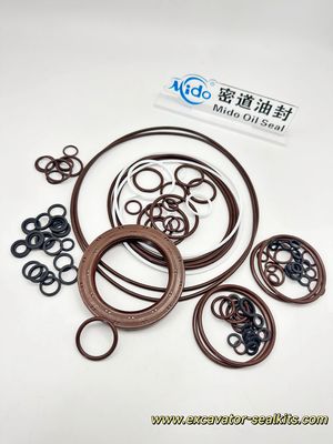 K7V180 Main Hydraulic Pump Seal Kit FKM Viton High Temperature Resistance Standard Black