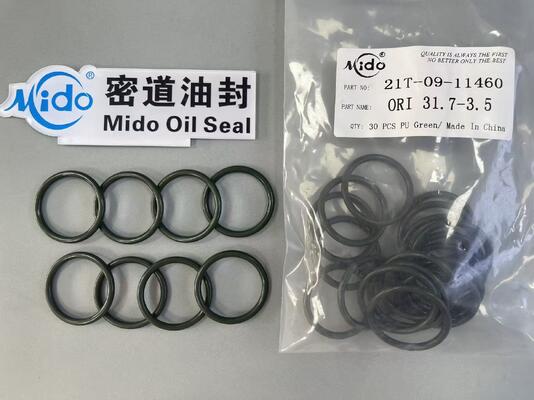 21T-09-11460 Excavator Seal Kit for Komatsu | ORI 31.7-3.5 Green PU O-Rings