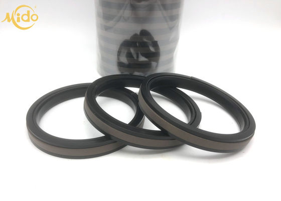 Excavator Pneumatic Cylinder Piston Seals , SPGW 140 Single Acting Piston Seal PTFE NBR