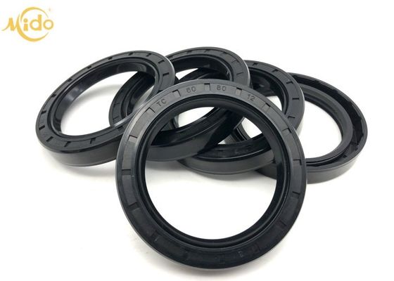 Black TC 60 80 12 Rubber Oil Seal For Transmission