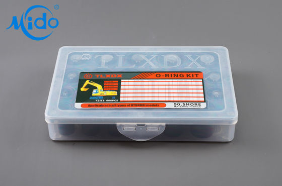 Oil Resistance O Ring Seal Kits , NBR Hyundai R Repair O Ring Set Box