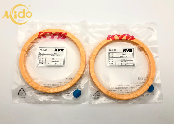130 X 150 X 12mm Hydraulic Cylinder Rod Seal Orange Color Oil Resistance